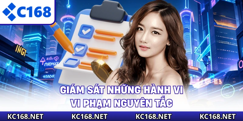 Giám sát những hành vi vi phạm nguyên tắc